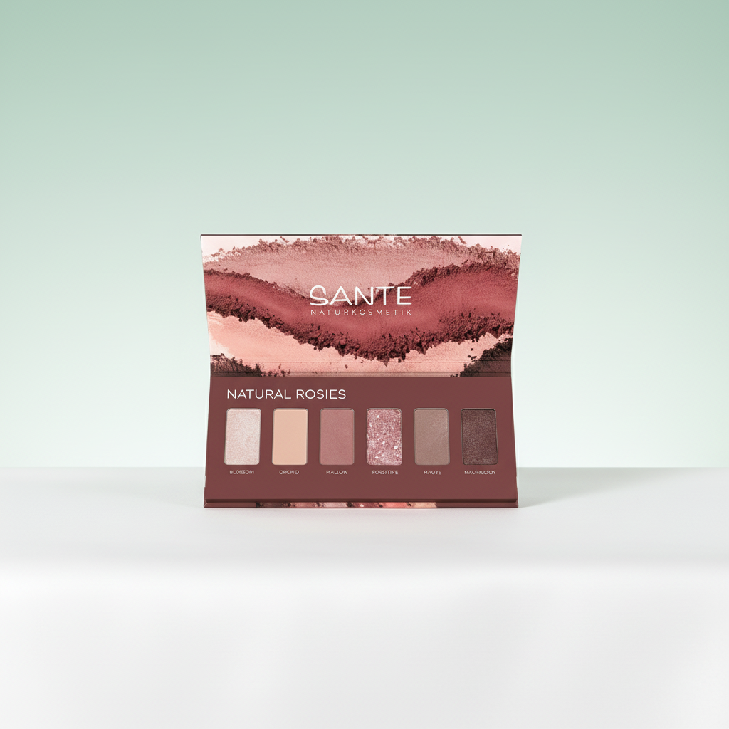 Sante Eyeshadow Palette 6 Warna Natural Rosies - SANTE - kosmetik alami