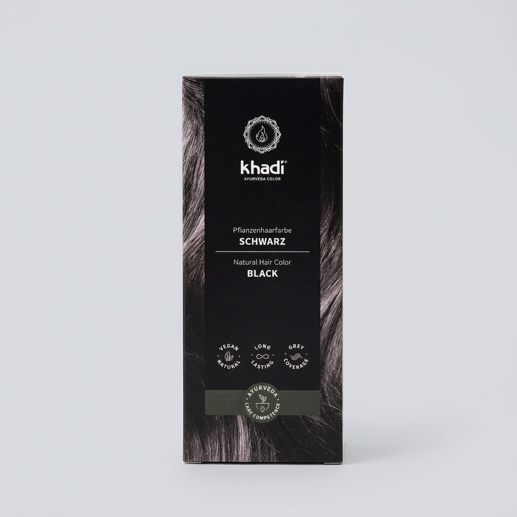 Khadi Tinte Vegetal Negro 100g - KHADI - cosmética