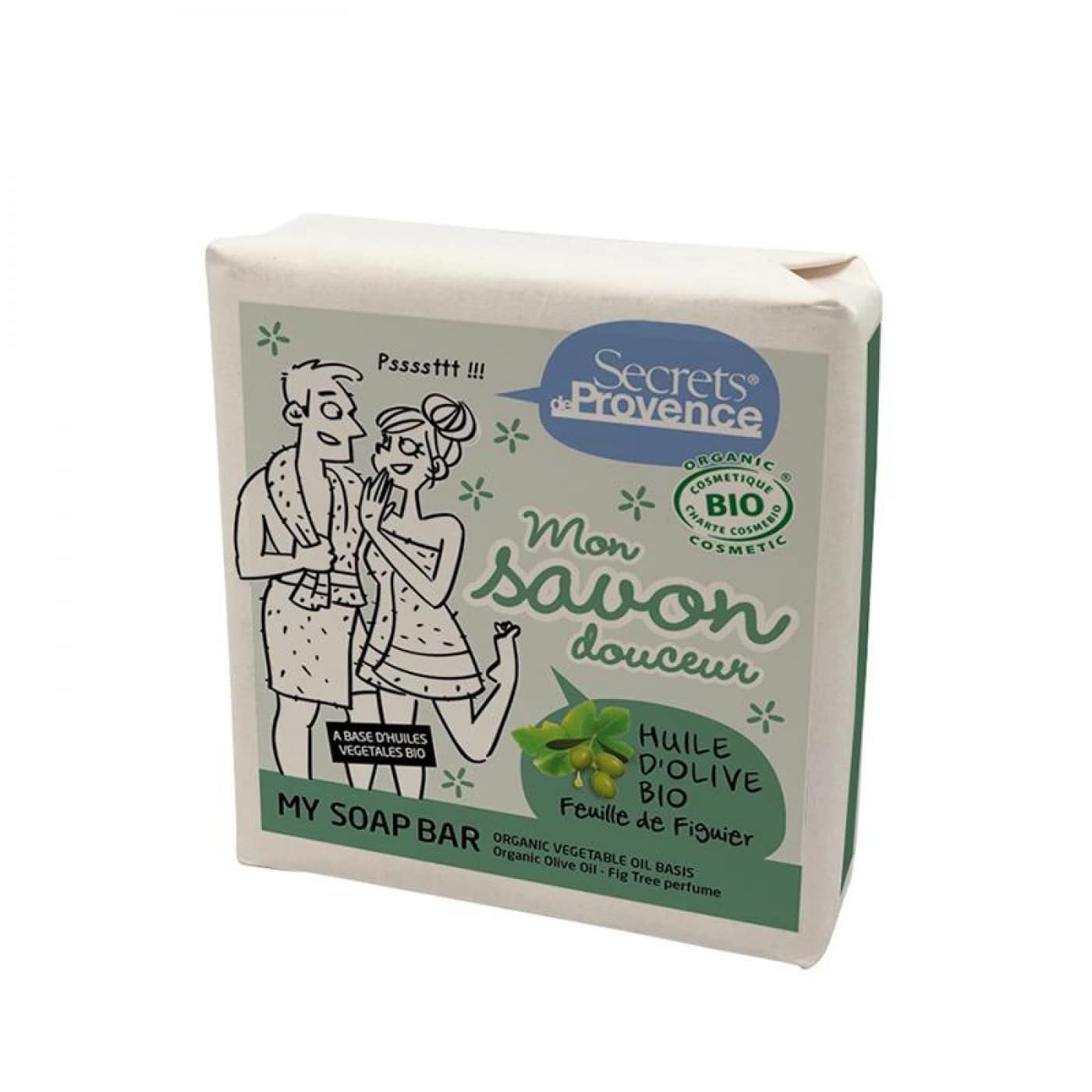 Secrets De Provence Jabón en Pastilla con Aceite Oliva Bio y Perfume Fig Tree 100gr