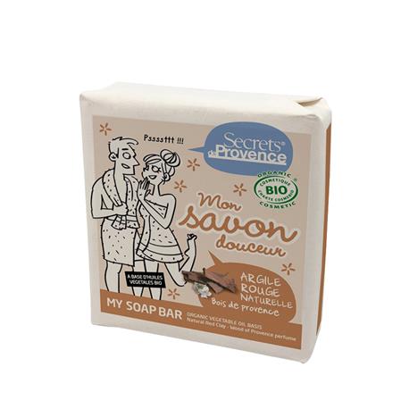 Secrets De Provence Jabón en Pastilla con Arcilla Roja y Perfume Wood Provence 100gr