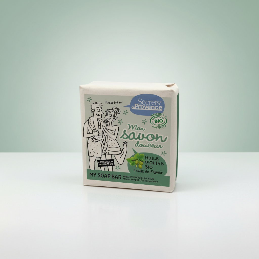 Secrets De Provence Jabón en Pastilla con Aceite Oliva Bio y Perfume Fig Tree 100gr