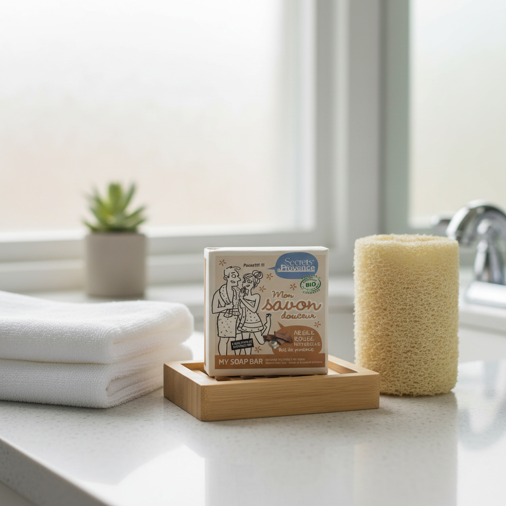 Secrets De Provence Jabón en Pastilla con Arcilla Roja y Perfume Wood Provence 100gr