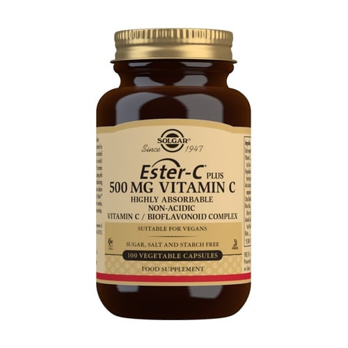 Solgar Ester-C® Plus Vitamina C 500 mg - 100 Comprimidos