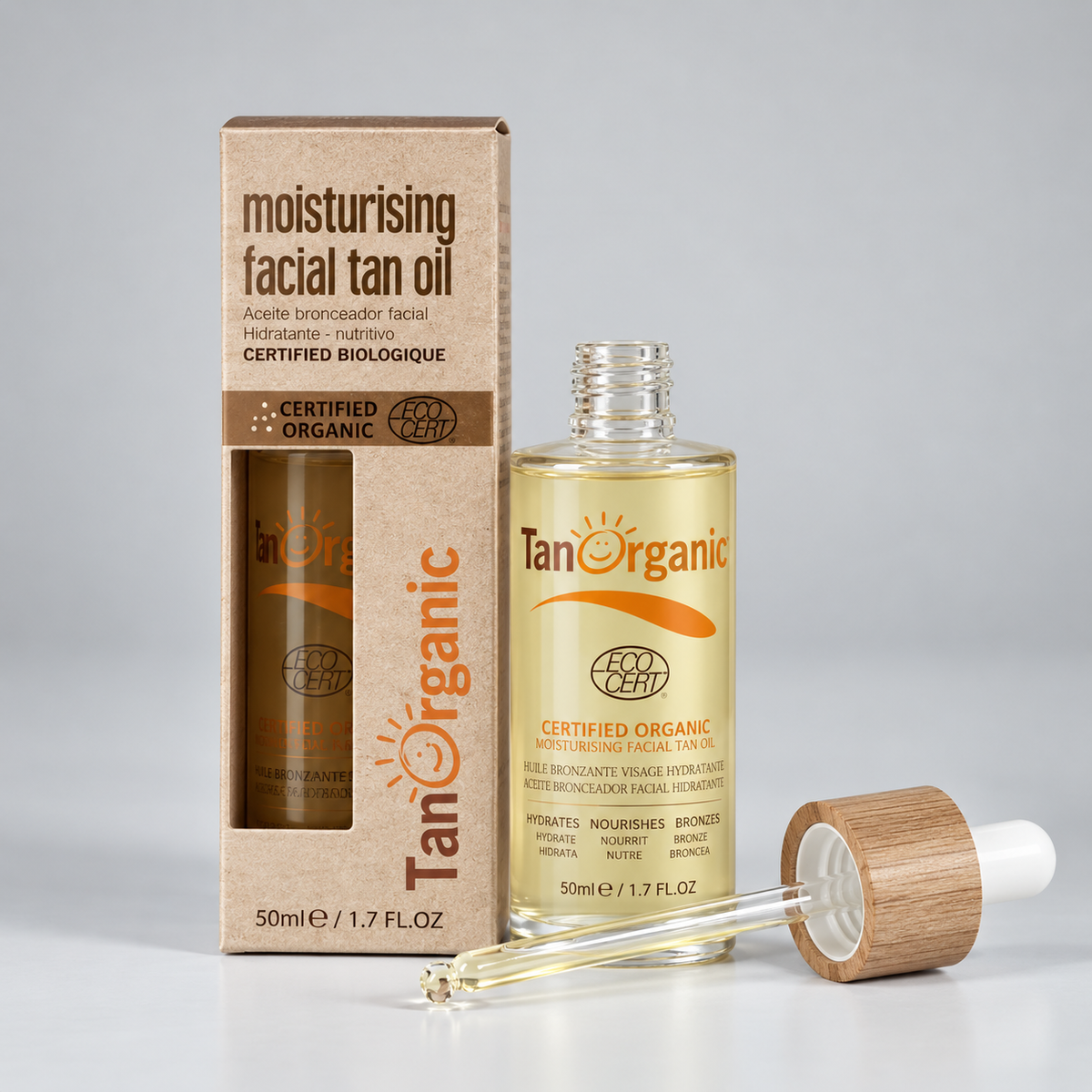 Tanorganic Aceite Autobronceador Hidratante Facial 50ml