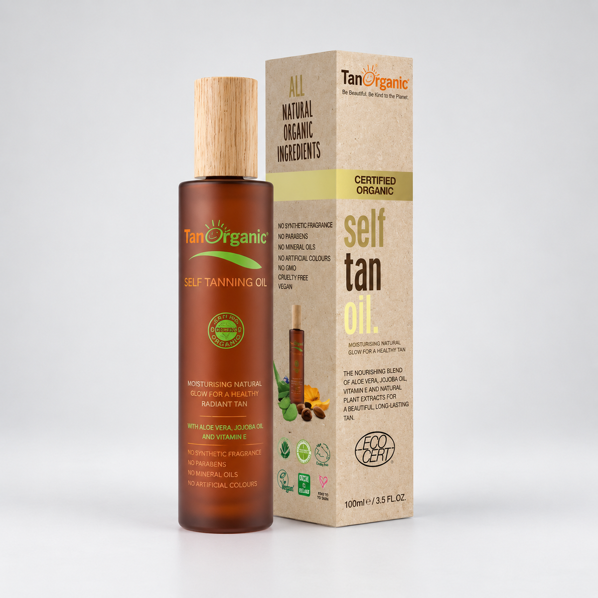 Tanorganic Autobronceador Hidratante Transparente Oil 100ml