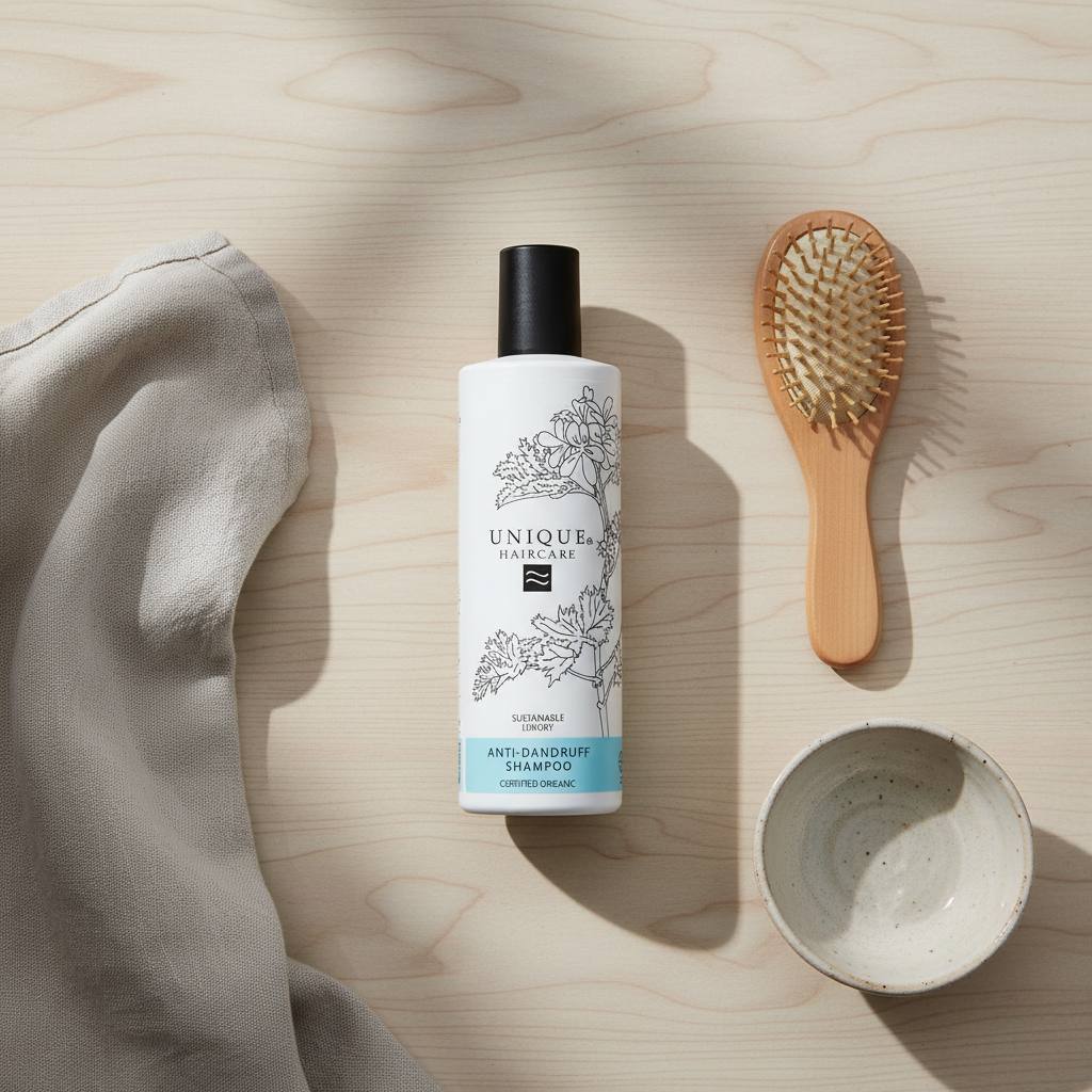 Unique Champú Anti-Caspa Certificado Orgánico para Cabello con Caspa y Descamación. 250ml