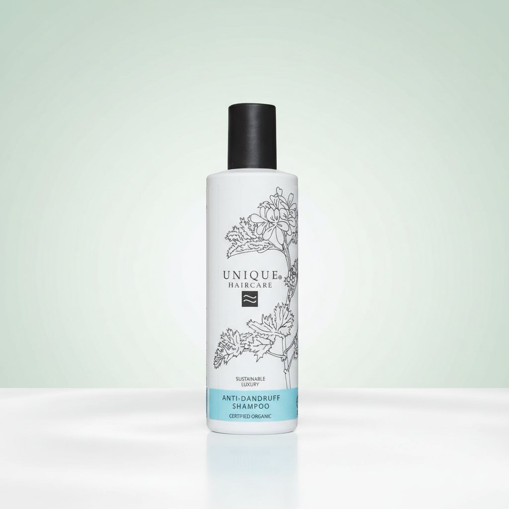 Unique Champú Anti-Caspa Certificado Orgánico para Cabello con Caspa y Descamación. 250ml