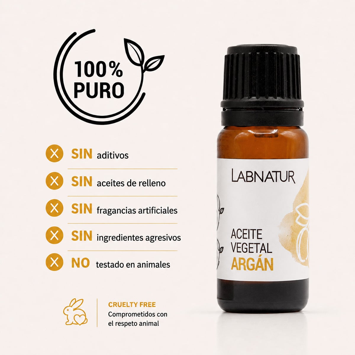 Labnatur Aceite Vegetal de Argán 10ml - LABNATUR BIO - cosmética