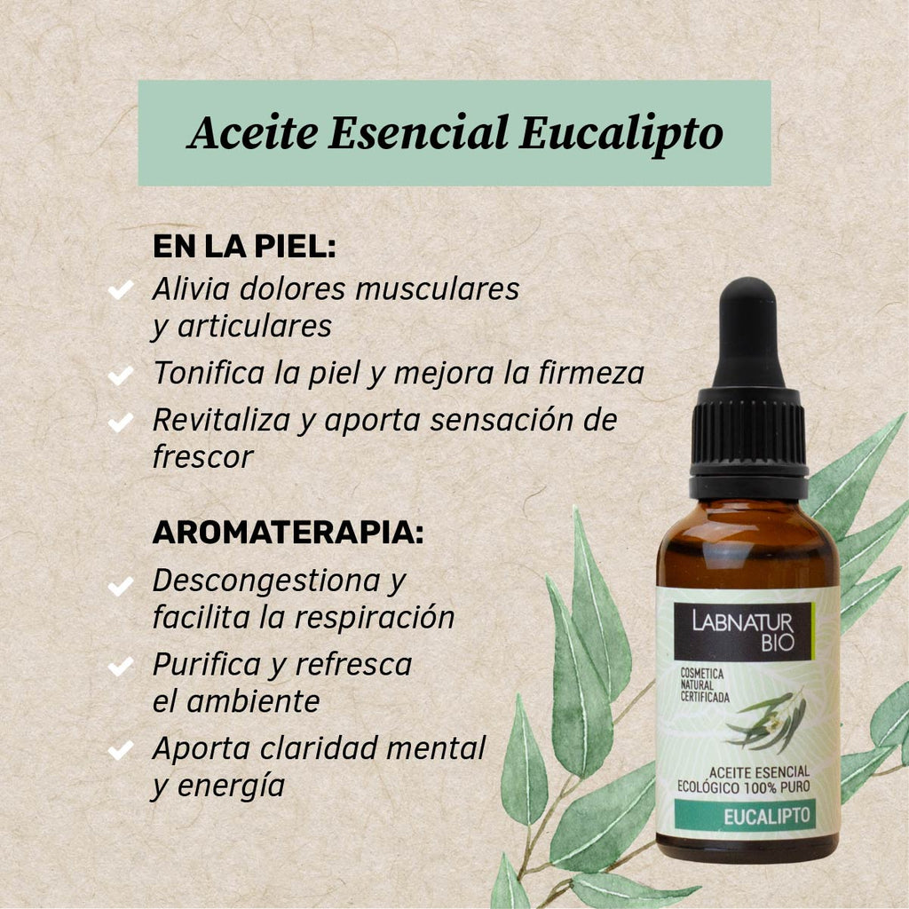 Labnatur Bio Aceite Esencial de Eucalipto Ecológico 30ml - LABNATUR BIO - cosmética