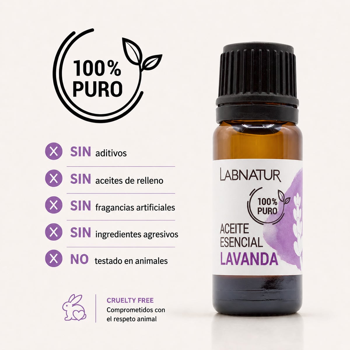 Labnatur Aceite Esencial de Lavanda 10ml - LABNATUR BIO - cosmética