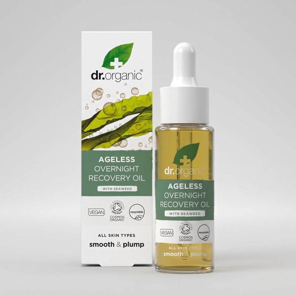 Dr. Organic Siempre Joven Aceite Facial de Noche de Algas Marinas 30ml - DR. ORGANIC - cosmética natural