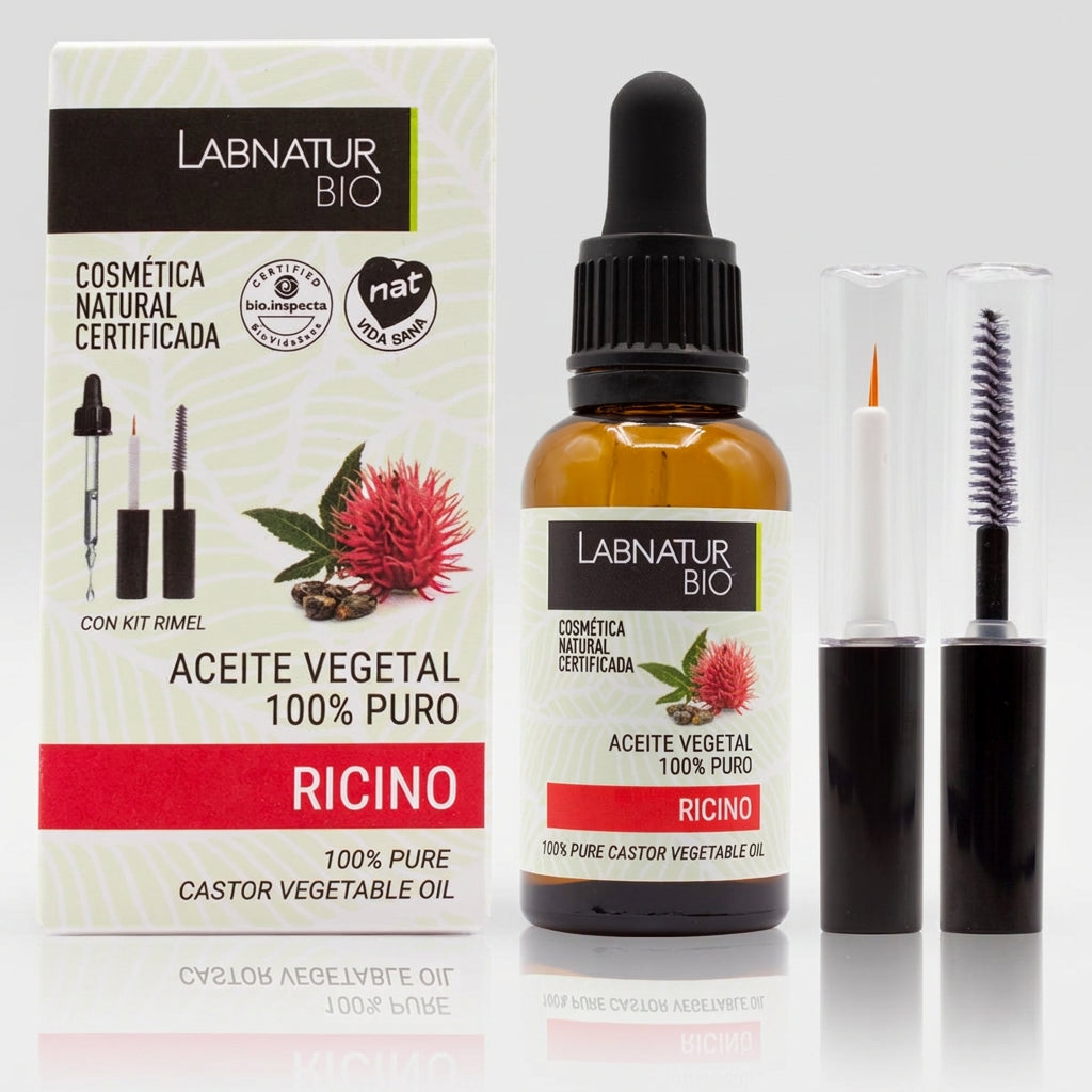 Labnatur Bio Aceite de Ricino con Kit Aplicador de Pestañas 30ml - LABNATUR BIO - cosmética