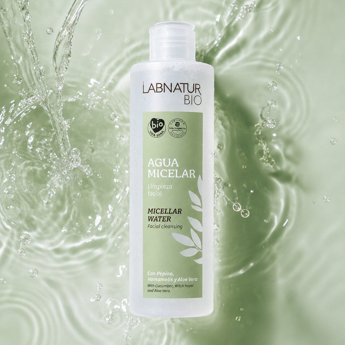 Labnatur Bio Agua Micelar con Pepino y Hamamelis 300ml - LABNATUR BIO - cosmética