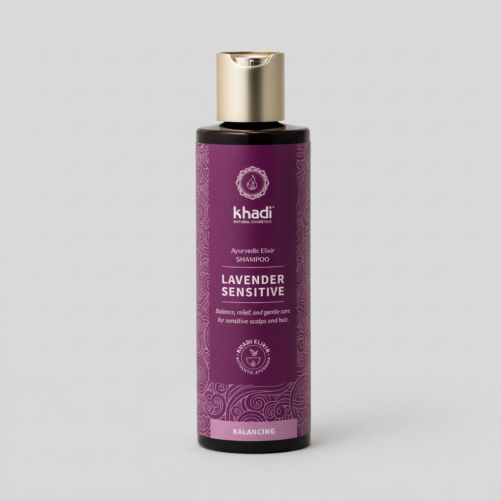 Khadi Champú de Lavanda para Cuero Cabelludo Sensible 200ml - KHADI - cosmética
