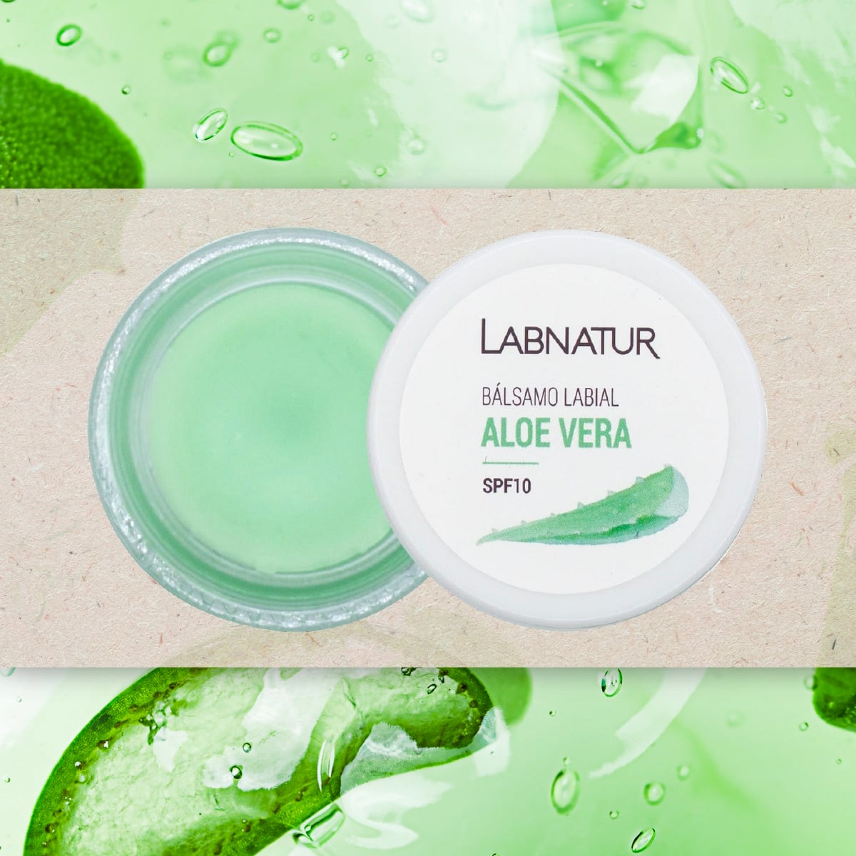 Labnatur Bálsamo Labial de Aloe Vera SPF10 15ml - LABNATUR BIO - cosmética