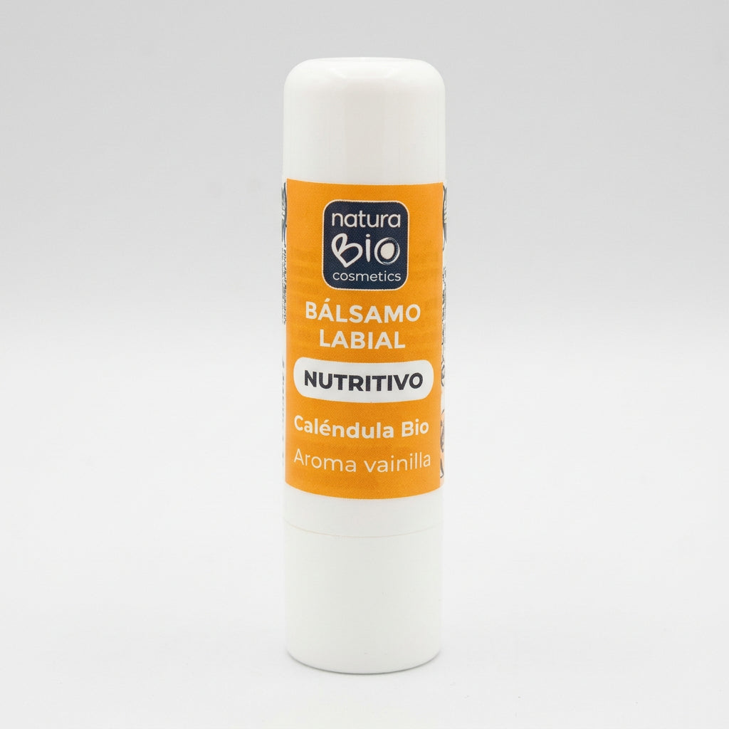 NaturaBIO Bálsamo Labial Nutritivo de Caléndula y Vainilla 9,5g - NATURABIO COSMETICS - cosmética natural