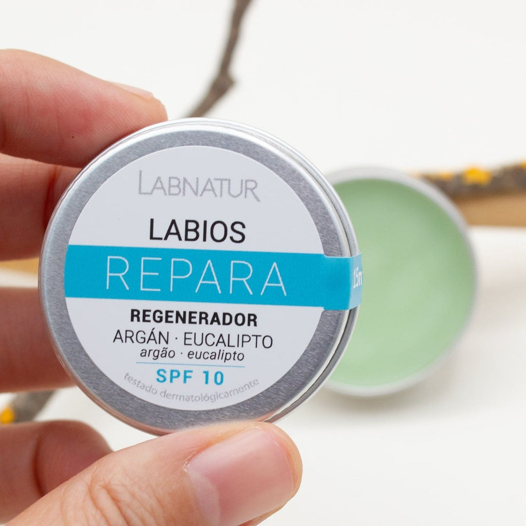 Labnatur Bálsamo Labial de Argán y Eucalipto para Labios Secos 15ml - LABNATUR BIO - cosmética