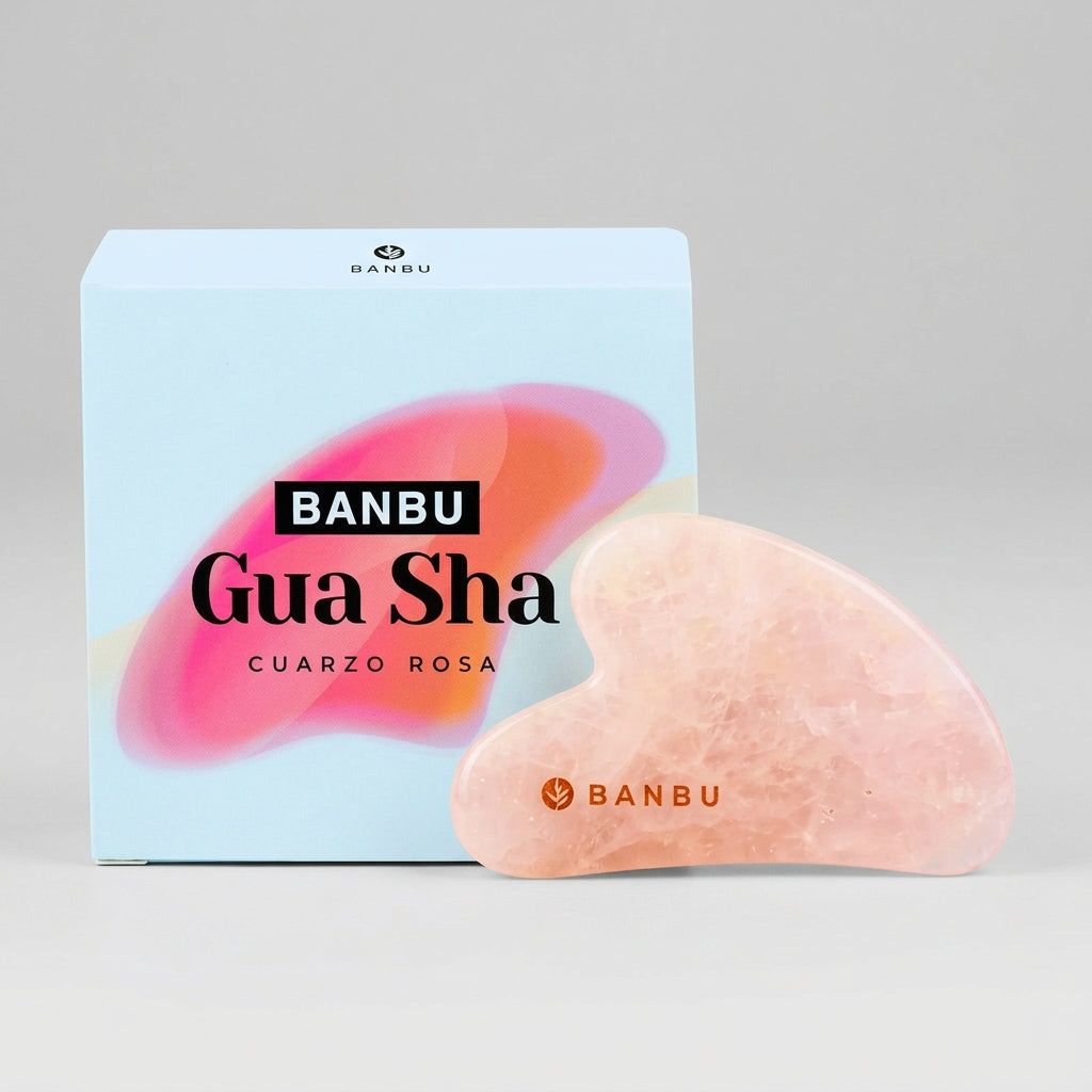 Banbu Gua Sha de Cuarzo Rosa - BANBU - cosmética natural
