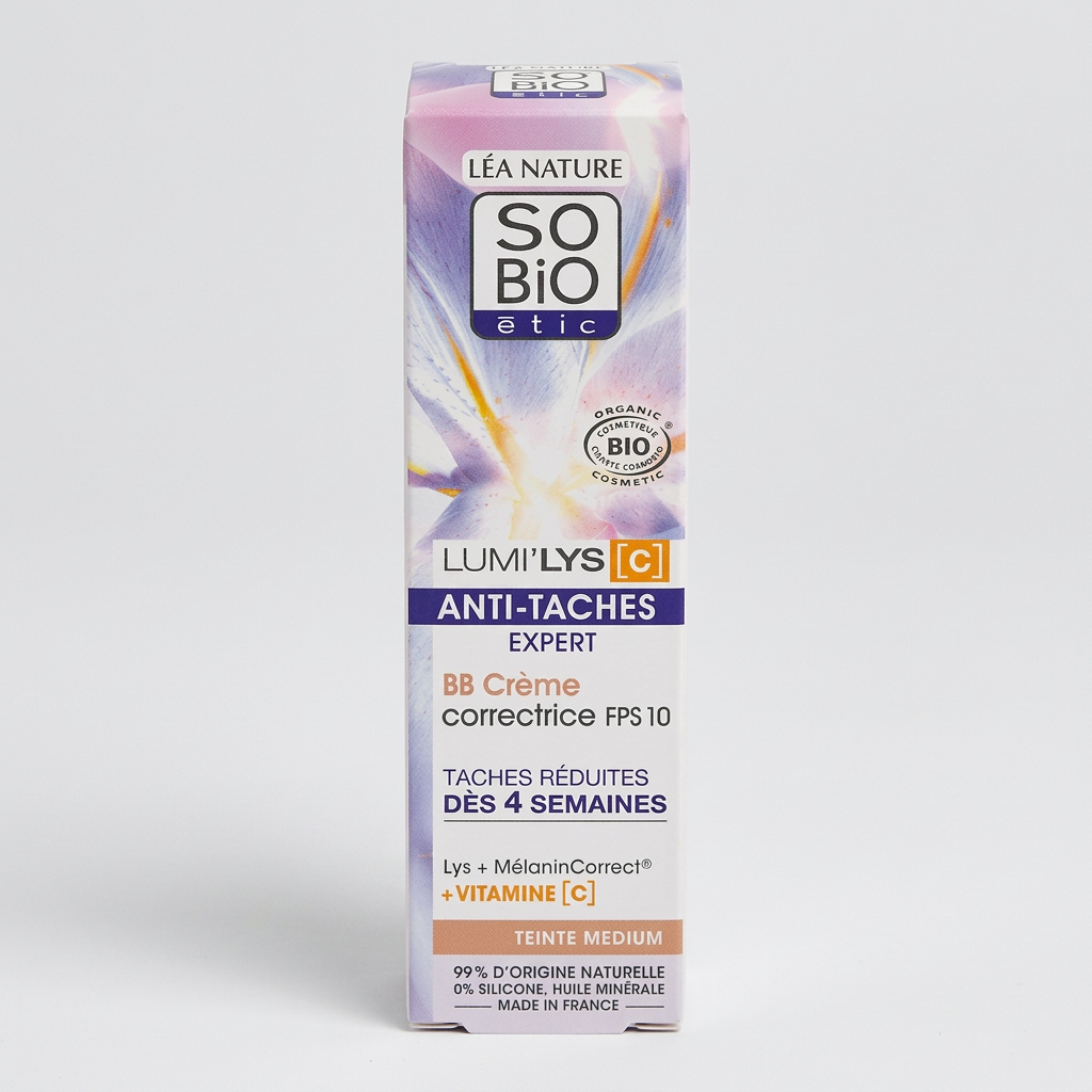 SO'BiO étic BB Cream Correctora SPF 10 Lumi'Lys 40ml - SO'BIO ETIC - cosmética