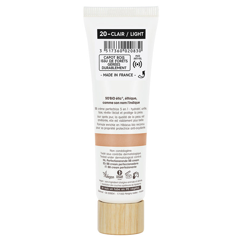 SO'BiO étic BB Cream 5 en 1 Perfect 20 Claro 30ml - SO'BIO ETIC - cosmética natural