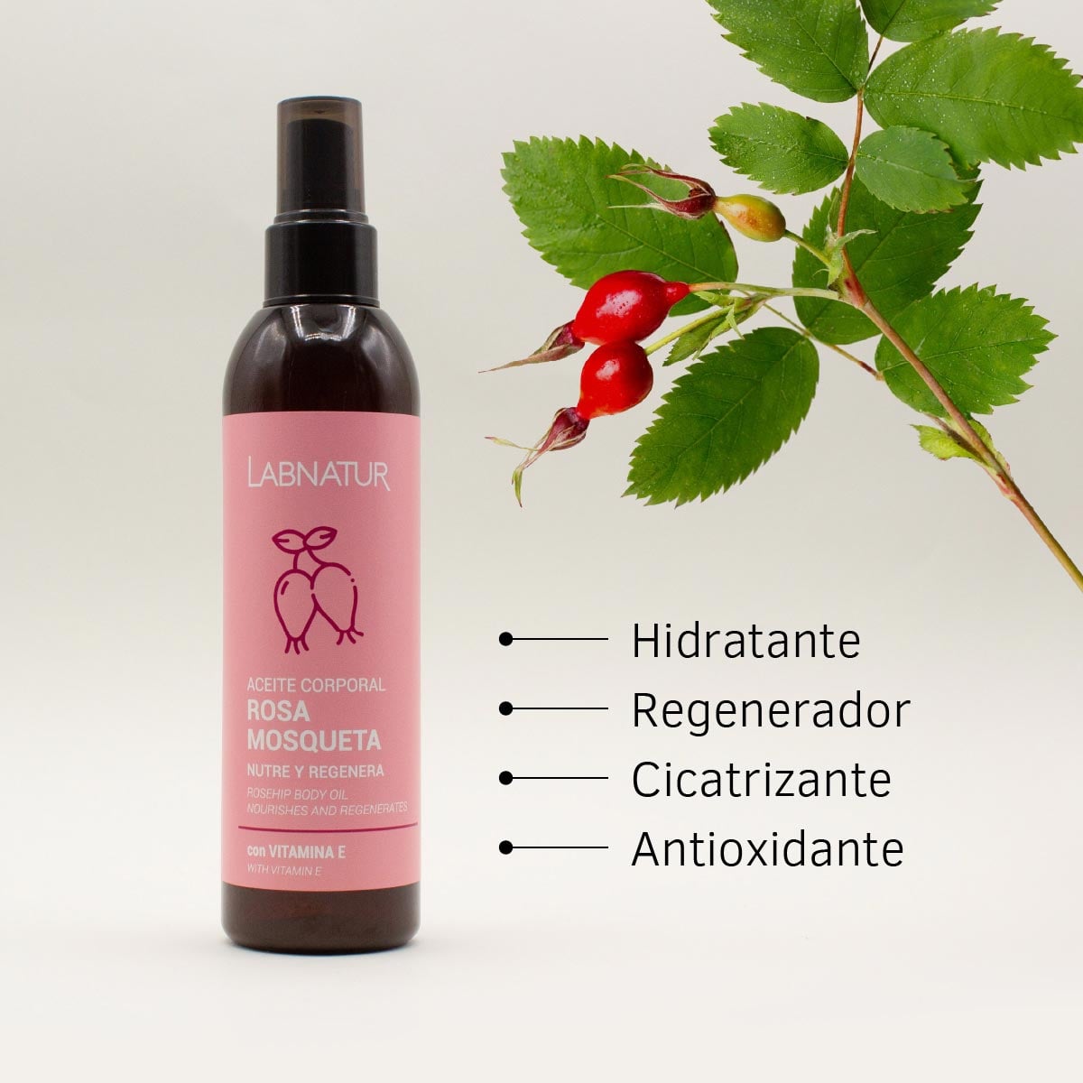 Labnatur Aceite Corporal de Rosa Mosqueta 200ml - LABNATUR BIO - cosmética