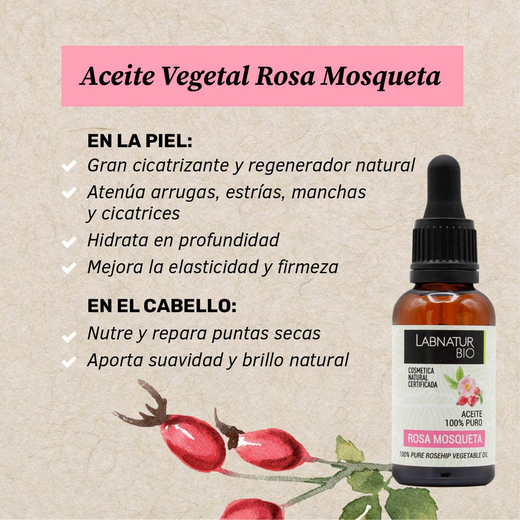 Labnatur Bio Aceite de Rosa Mosqueta Ecológico 30ml - LABNATUR BIO - cosmética