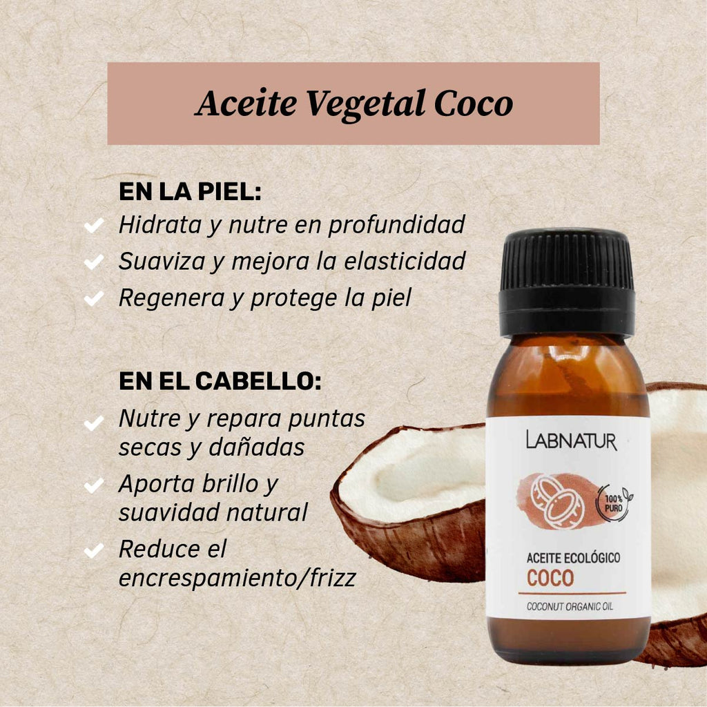 Labnatur Aceite de Coco Ecológico 50ml - LABNATUR BIO - cosmética