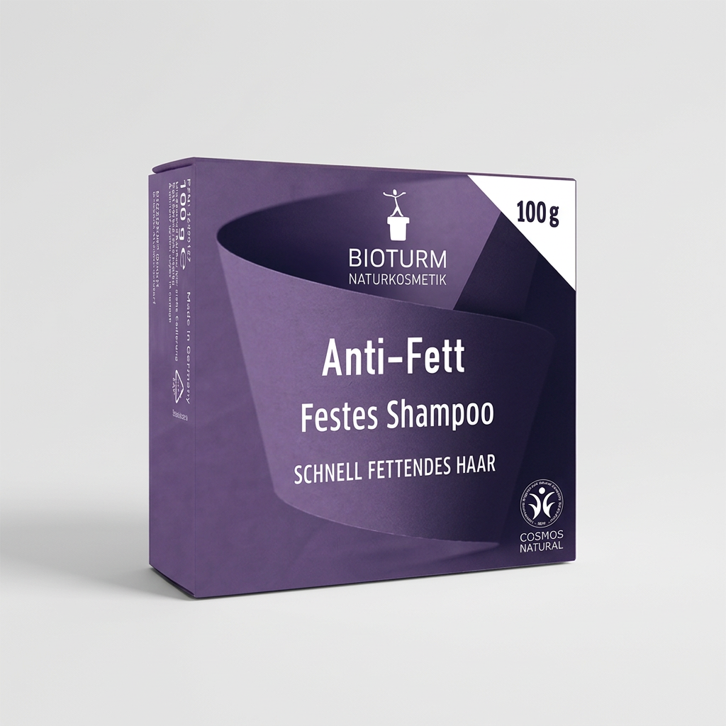 Bioturm Champú Sólido para Cabello Graso con Arcilla y Zinc 100g - BIOTURM - cosmética