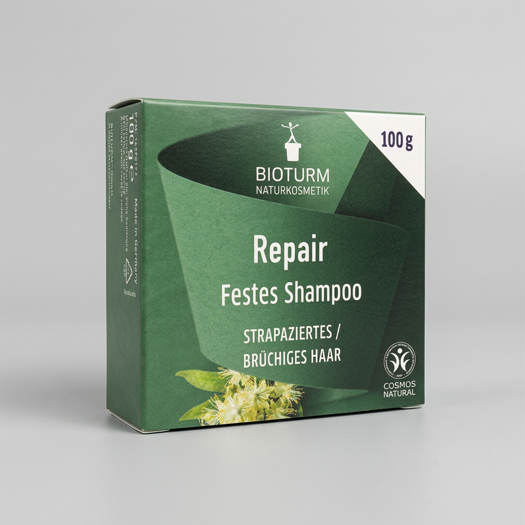 Bioturm Champú Sólido para Cabello Dañado con Karité y Jojoba 100g - BIOTURM - cosmética