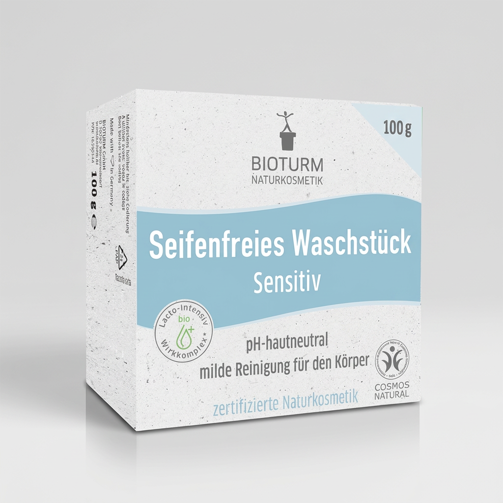 Bioturm Gel Sólido sin Jabón para Piel Sensible Cuerpo y Cabello 100g - BIOTURM - cosmética