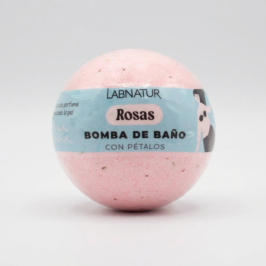 Labnatur Bomba de Baño de Rosas con Pétalos 140g - LABNATUR BIO - cosmética