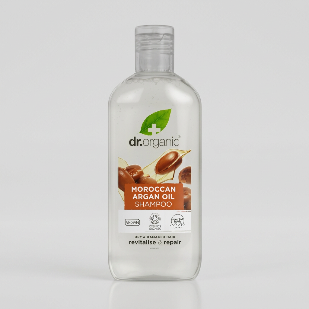 Dr. Organic Champú de Aceite de Argán para Cabello Seco 265ml - DR. ORGANIC - cosmética natural