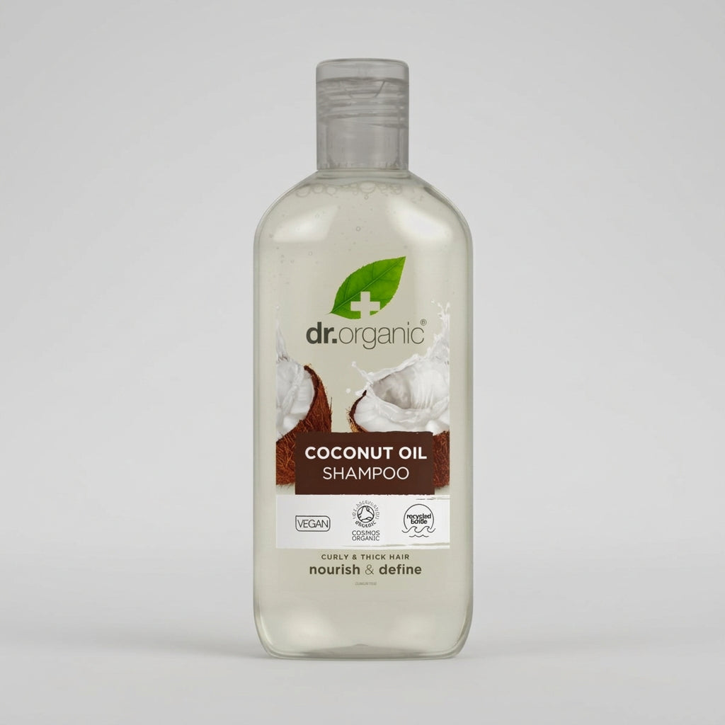 Dr. Organic Champú de Aceite de Coco para Cabello Rizado 265ml - DR. ORGANIC - cosmética