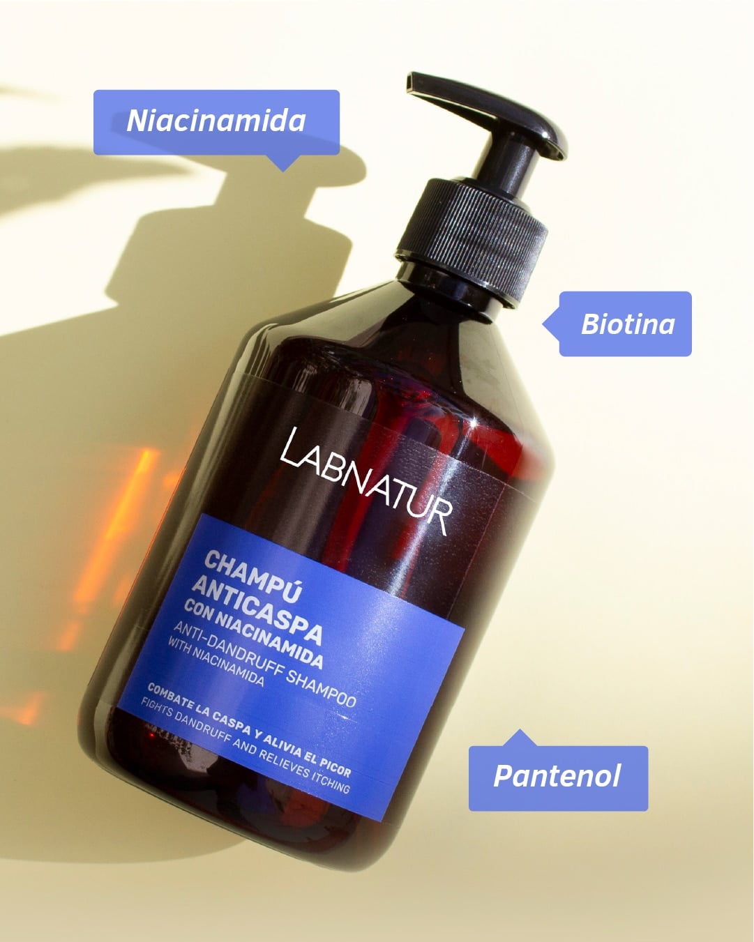 Labnatur Champú Anticaspa con Niacinamida 500ml - LABNATUR BIO - cosmética