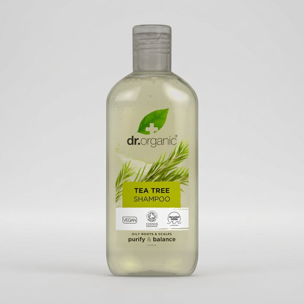 Dr. Organic Champú de Árbol de Té para Cabello Graso 265ml - DR. ORGANIC - cosmética natural