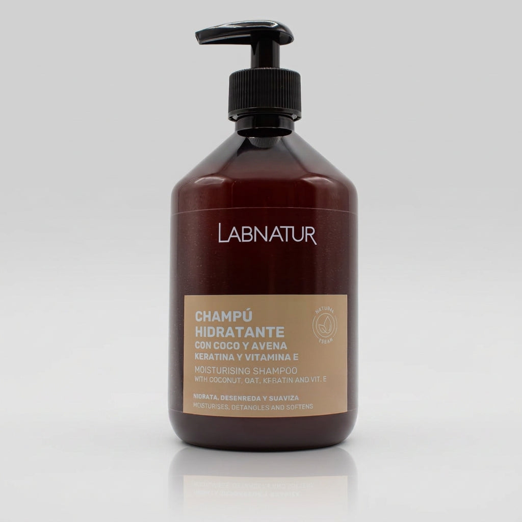 Labnatur Champú Hidratante de Coco y Avena con Keratina 500ml - LABNATUR BIO - cosmética