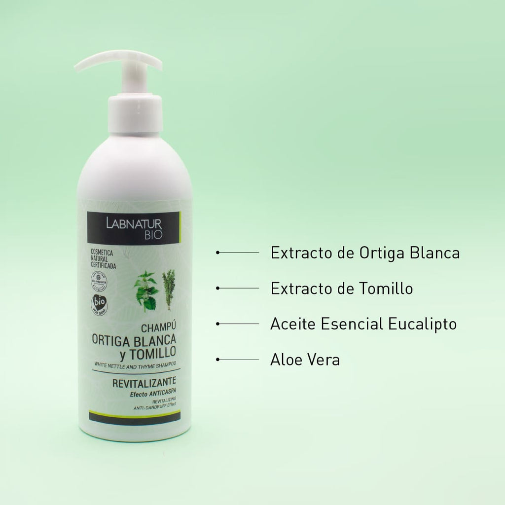 Labnatur Bio Champú de Ortiga Blanca y Tomillo 450ml - LABNATUR BIO - cosmética