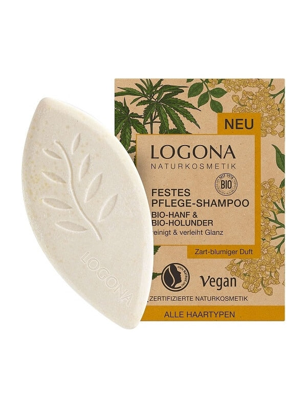 Logona Champu Solido con Cañamo y Sauco 60gr