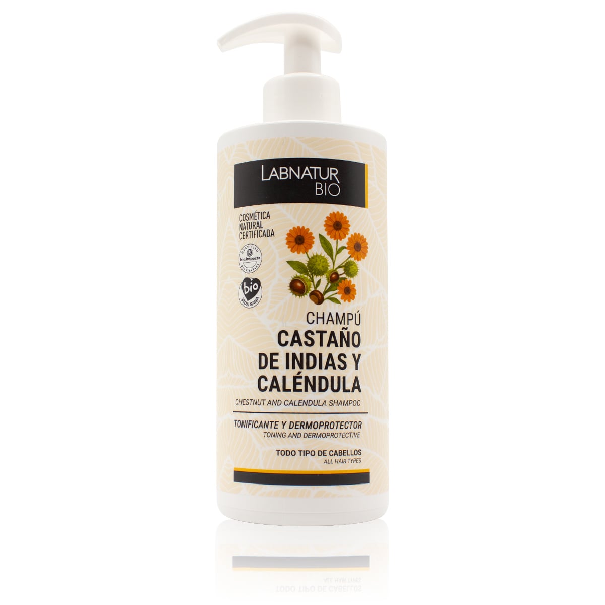Labnatur Bio Champú de Castaño de Indias y Caléndula 450ml - LABNATUR BIO - cosmética