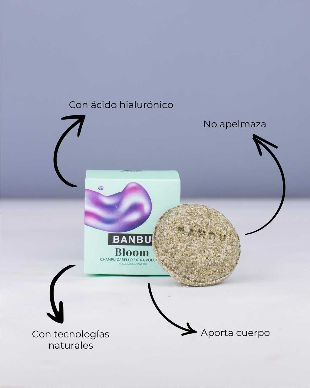 Banbu Champú Sólido Volumen Bloom 75g - BANBU - cosmética natural