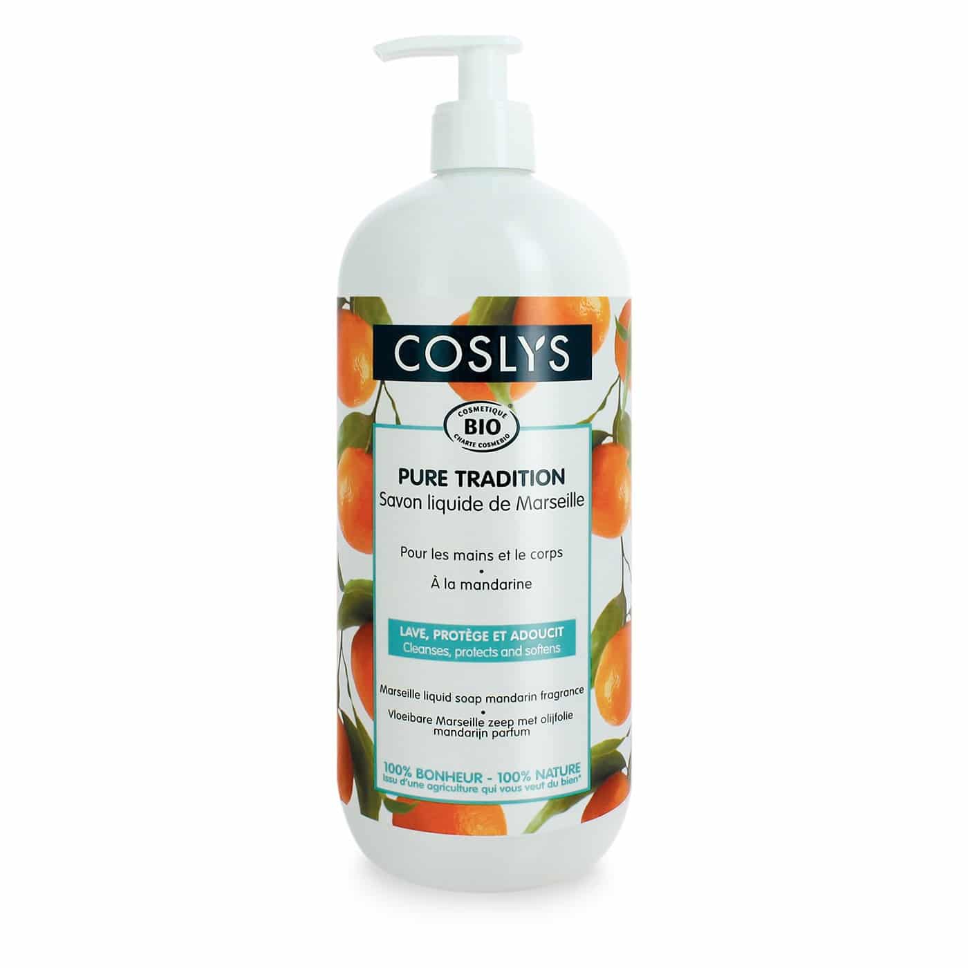 Coslys Jabón de Marsella al Aroma de Mandarina 1L