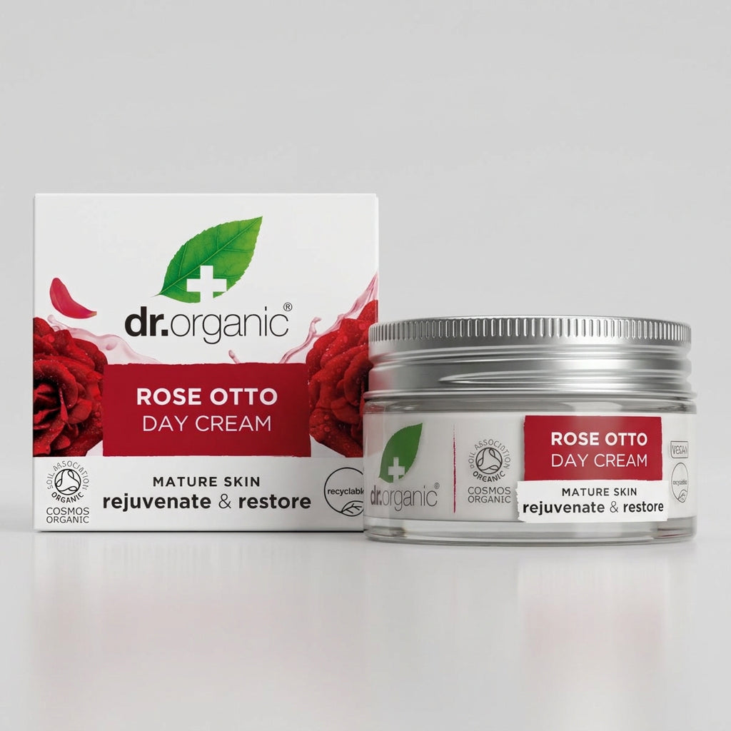 Dr. Organic Crema de Día de Rosa de Damasco 50ml - DR. ORGANIC - cosmética natural
