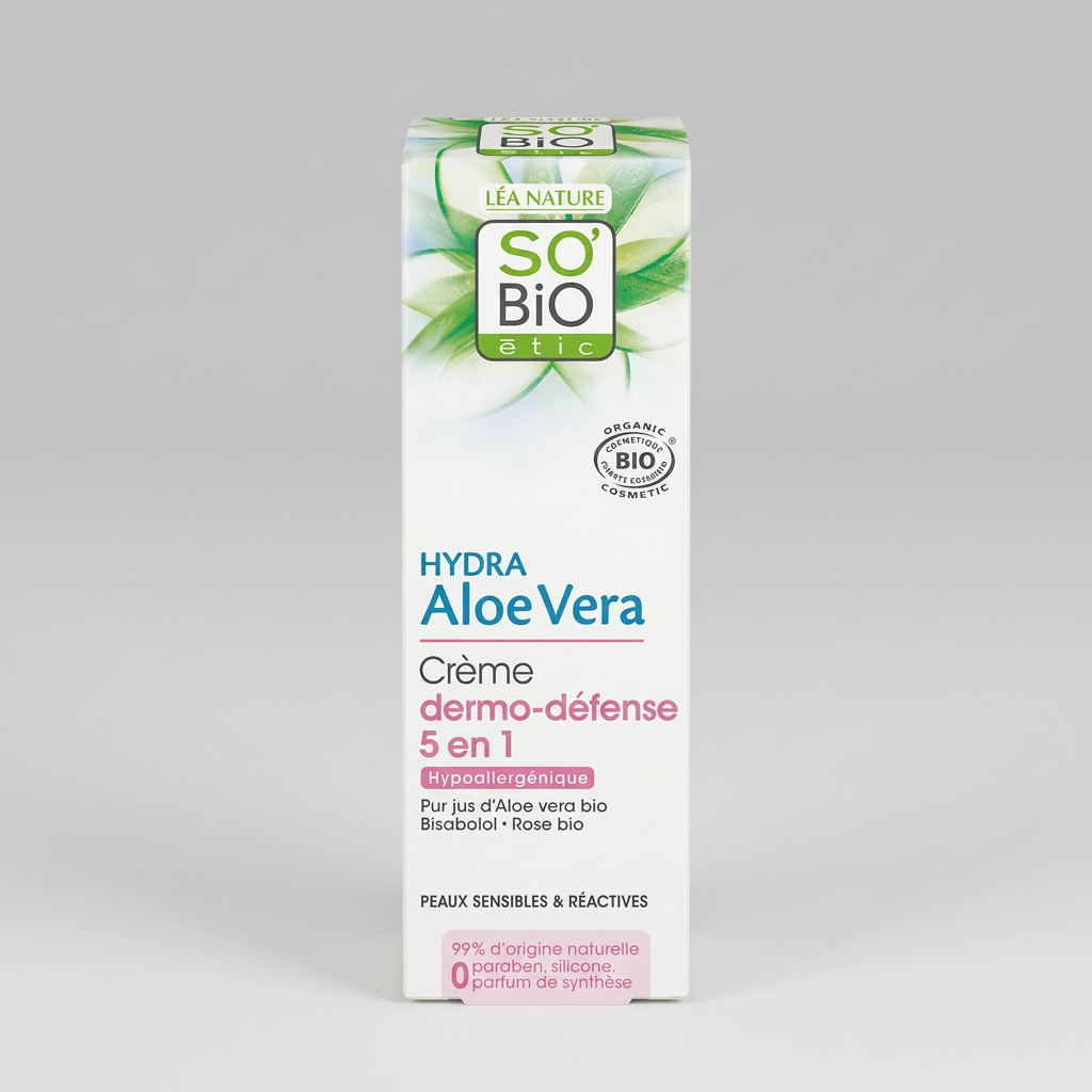 SO'BiO étic Crema Hidratante Protectora de Bisabolol y Aloe Vera 50ml - SO'BIO ETIC - cosmética natural