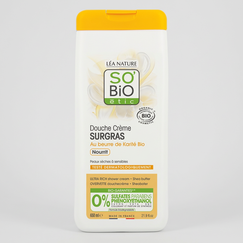 SO'BiO étic Crema de Ducha de Manteca de Karité 650ml - SO'BIO ETIC - cosmética natural