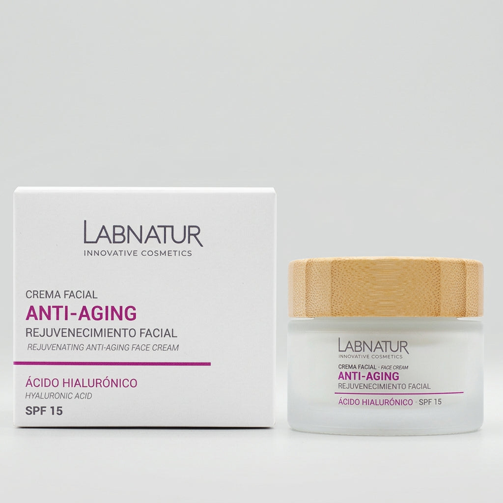 Labnatur Crema Facial con Ácido Hialurónico SPF15 50ml - LABNATUR BIO - cosmética