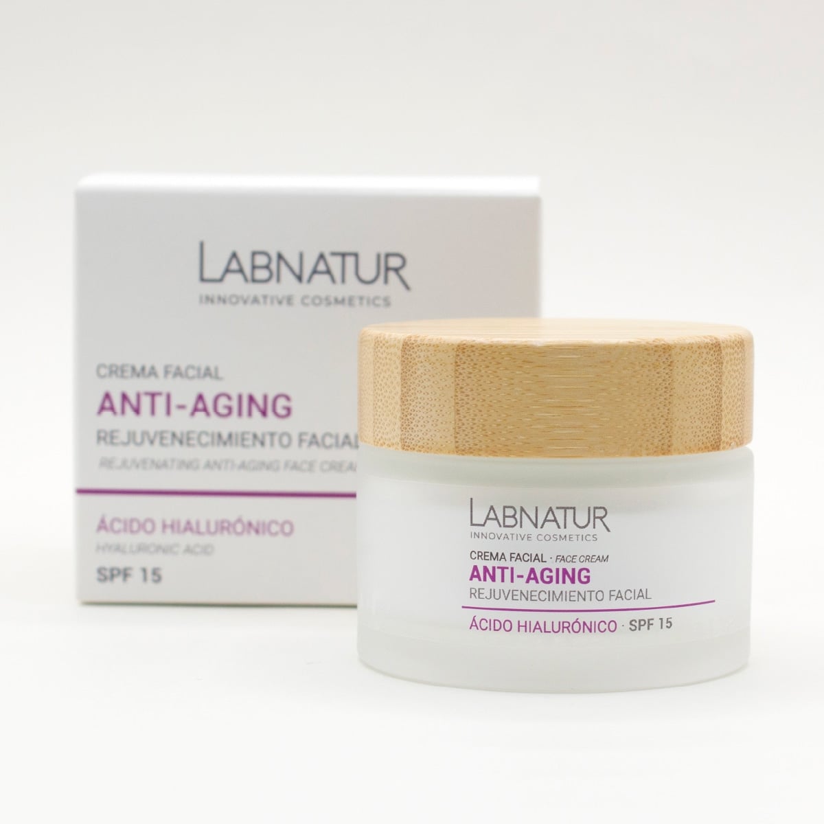 Labnatur Crema Facial con Ácido Hialurónico SPF15 50ml - LABNATUR BIO - cosmética