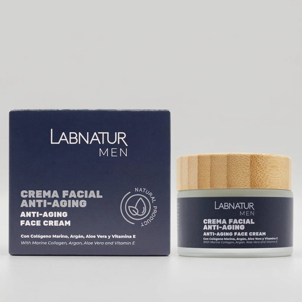 Labnatur Crema Facial Hombre con Argán y Colágeno 50ml - LABNATUR BIO - cosmética