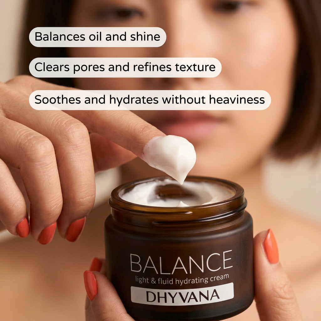 Dhyvana Balance Crema Hidratante Facial Piel Mixta y Grasa 40ml - DHYVANA - cosmética natural