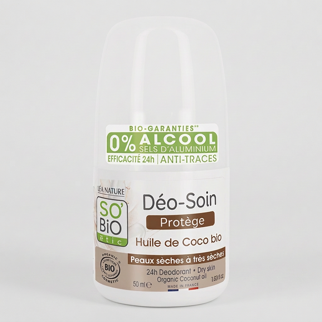 SO'BiO étic Desodorante Roll-on de Aceite de Coco 50ml - SO'BIO ETIC - cosmética