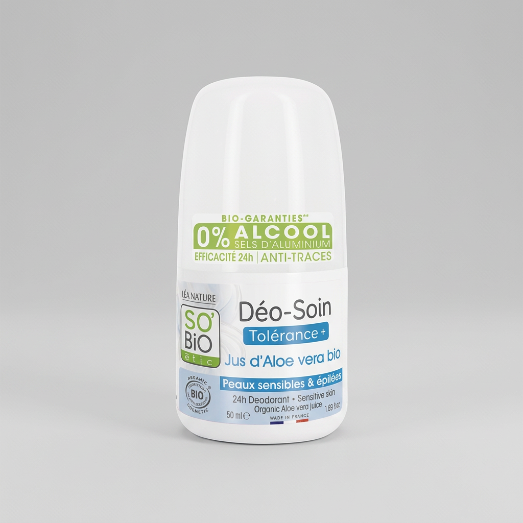 SO'BiO étic Desodorante Roll-on Tolerancia de Aloe Vera 50ml - SO'BIO ETIC - cosmética